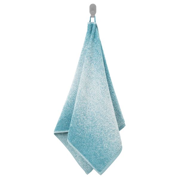 Полотенце, 50x100 см, белый, бирюзовый IKEA NYCKELN НЮККЕЛЬН 704.943.19 - фото 2