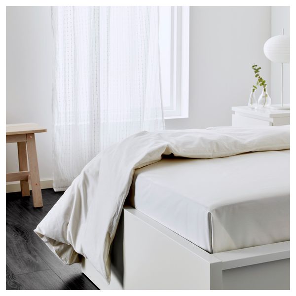 Простыня СЁМНТУТА, белый - схема-чертеж с размерами