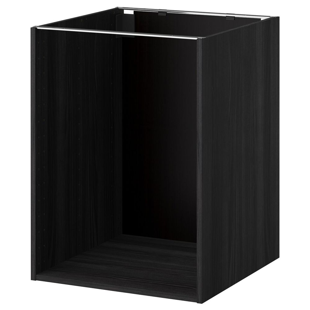 Каркас напольного шкафа, под дерево черный 60x60x80 см IKEA МЕТОД 203.679.84 - схема-чертеж с размерами