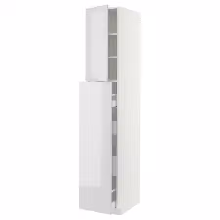 METOD / MAXIMERA Высокий шкаф/выдв секц/4ящ/1дв/2плк