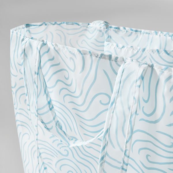 Сумка, 45x36 см, синий-белый IKEA SKYNKE СКЮНКЕ 605.443.91 - фото 3