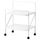 Стол приставной на колесиках, белый, 65x45 см IKEA JÄRLÅSA 005.543.83