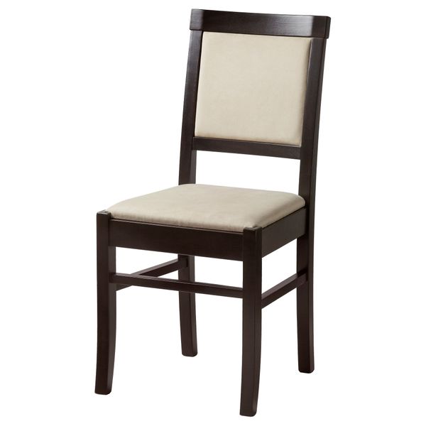 Стул АЛЬГУСТОРП, бук черно-коричневый, естественный/бежевый - схема-чертеж с размерами