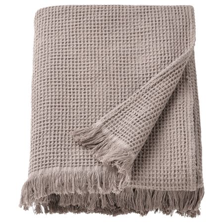 Простыня банная, 100x150 см, светло-серый-коричневый IKEA VALLASÅN ВАЛЛАСОН 205.021.28