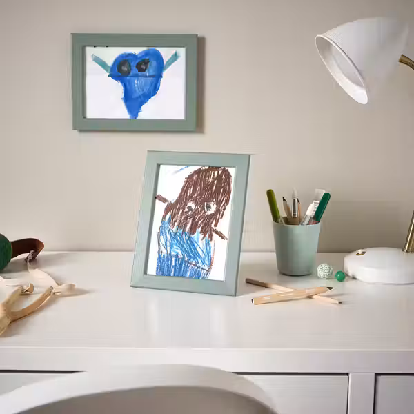 FISKBO Рама - светлый серо-зеленый 13x18 см - фото 2