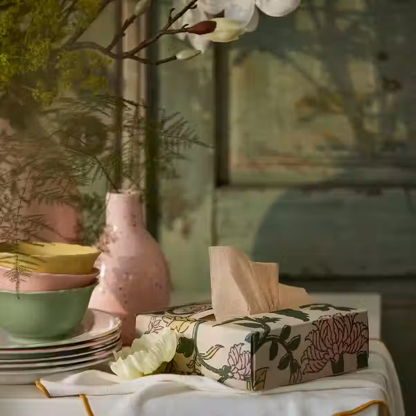 SMÖRFISK СМЁРФИСК Салфетка бумажная - с рисунком/разноцветный 16x32 см - схема-чертеж с размерами