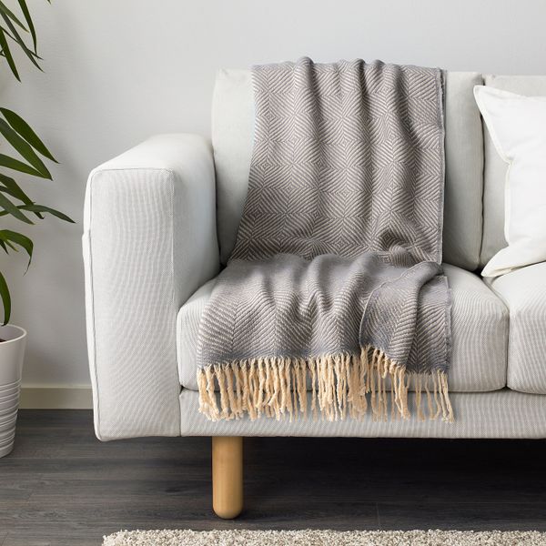 Плед, бежевый 140x180 см IKEA SIDENÖRT СИДЕНЁРТ 604.352.45 - фото 3