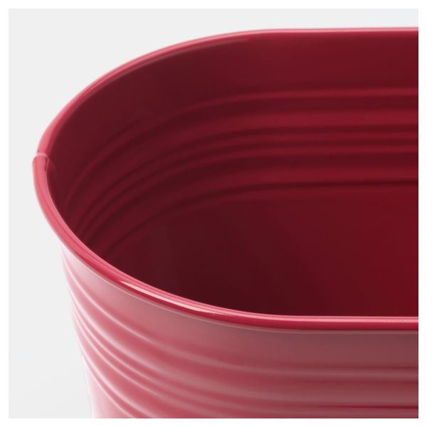 Кашпо СОККЕР, д/дома/улицы, овал красный (10.5 см) - схема-чертеж с размерами