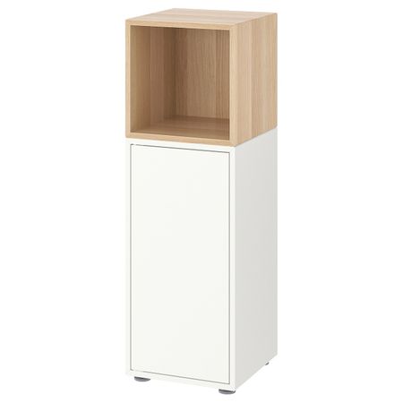Комбинация шкафов с ножками, белый/под беленый дуб 35x35x107 см IKEA EKET ЭКЕТ 792.901.29