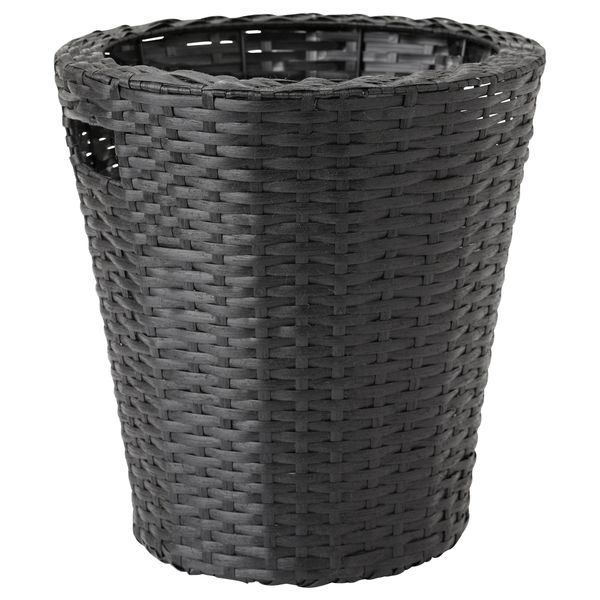 Кашпо КОКБАНЭН, д/дома/улицы, черный - схема-чертеж с размерами