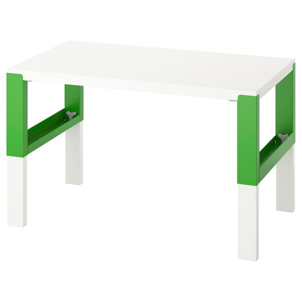 Письменный стол, белый/зеленый 96x58 см IKEA PÅHL ПОЛЬ 792.784.10 - фото 1