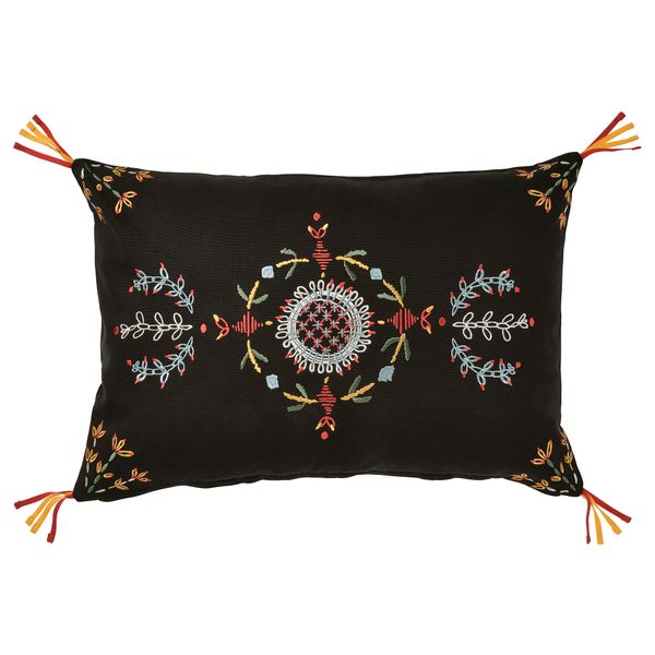 Чехол на подушку, 40x58 см, черный IKEA VINTERFINT 705.607.95 - фото 2