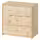 RAST Комод с 3 ящиками - сосна 60x35x59 см