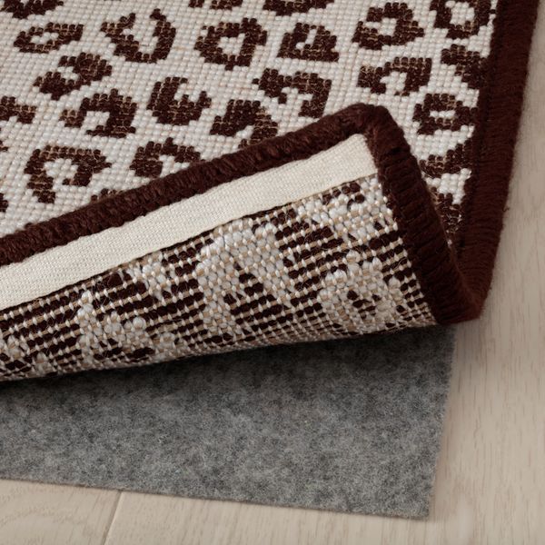 Ковер, безворсовый, 133x195 см, бежевый, коричневый IKEA JYDERUP 905.048.12 - схема-чертеж с размерами