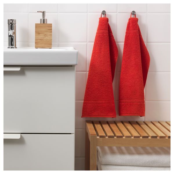 Полотенце ФРЭЙЕН, ярко-красный (30x50 см) - фото 3