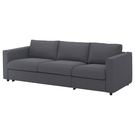 3-местный диван-кровать, Gunnared классический серый IKEA VIMLE ВИМЛЕ 194.190.26