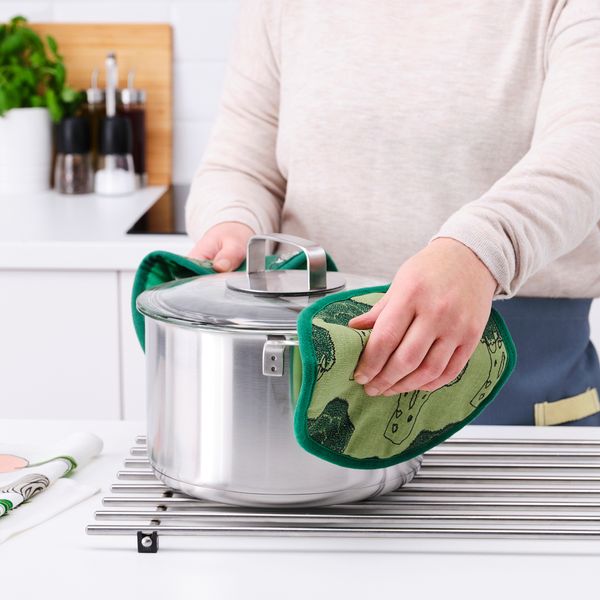 Прихватка, с рисунком, светло-зеленый IKEA TORVFLY ТОРВФЛЮ 204.930.58 - фото 4