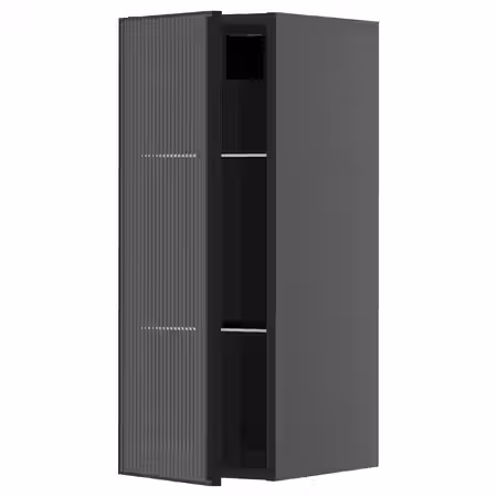 METOD Навесной шкаф/полки/стеклян дверца