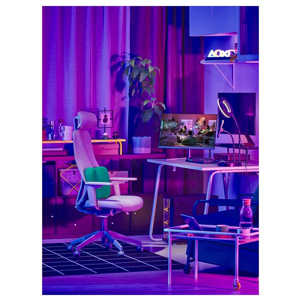 Подставка для монитора, ярко-желтый, 97x19 см IKEA LÅNESPELARE ЛОНЕСПЕЛАРЕ 405.862.64 - фото 8