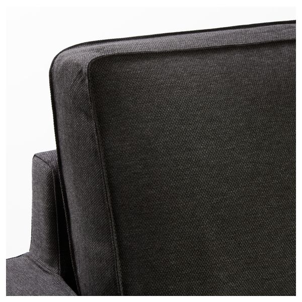 Диван-кровать с козеткой ВИЛАСУНД, Дансбу темно-серый - фото 7