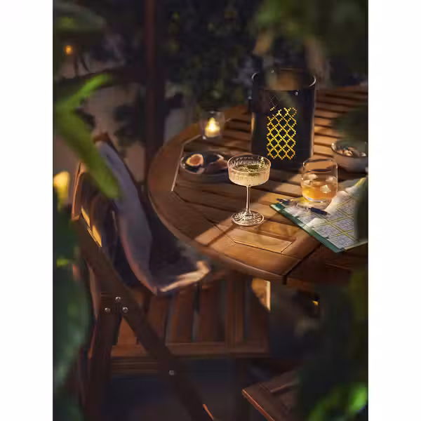 NÄMMARÖ Садовый стол - светло-коричневая морилка 130 см - фото 3