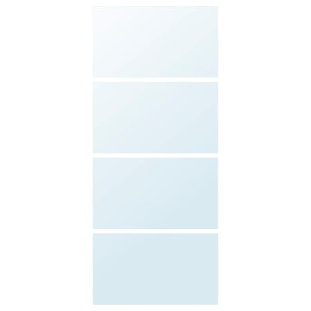 4 панели для рамы раздвижной дверцы, 100x236 см, зеркальное стекло IKEA AULI АУЛИ 902.112.77