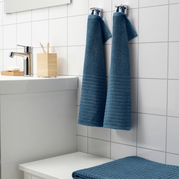 Полотенце, синий 30x50 см IKEA VÅGSJÖN ВОГШЁН 004.880.53 - схема-чертеж с размерами
