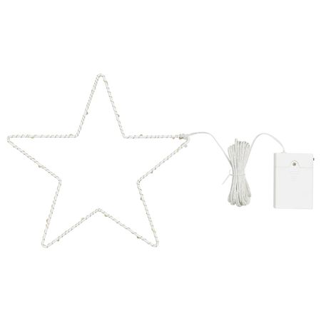 Подвесной светильник, светодиодный, с батарейным питанием/в форме звезды 27 см IKEA STRÅLA СТРОЛА 505.025.32