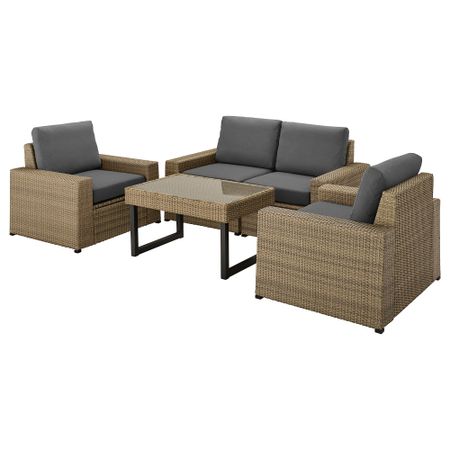 4-местный комплект садовой мебели IKEA SOLLERÖN СОЛЛЕРОН 192.568.78