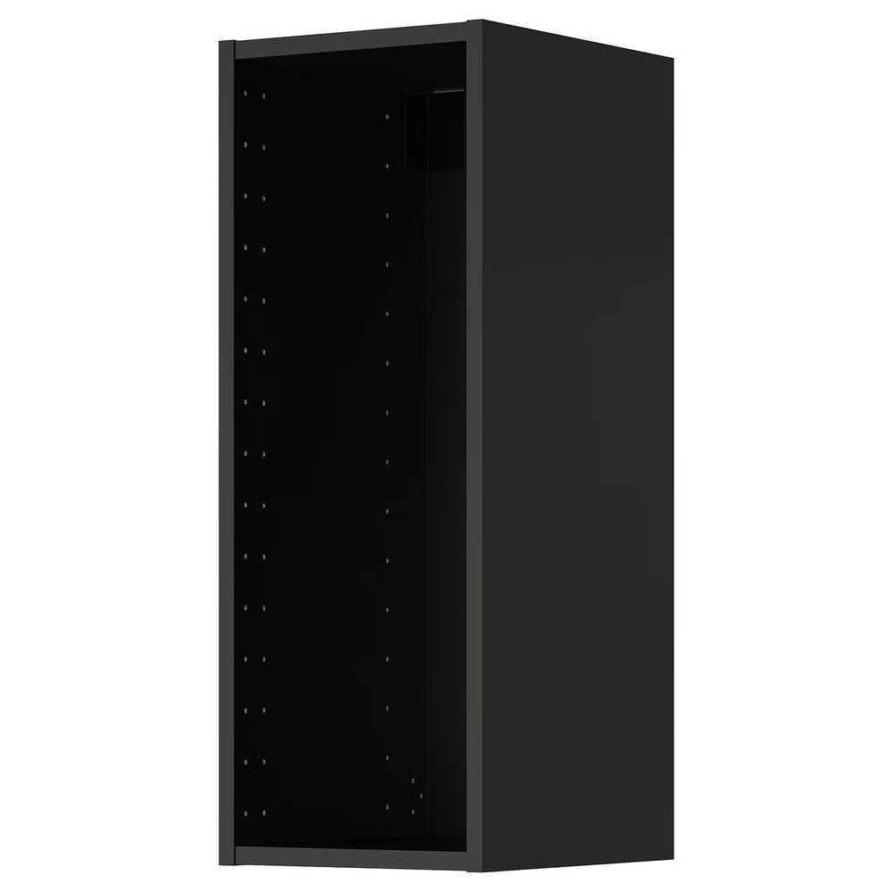 METOD Шкаф навесной - черно-серый 30x37x80 см - схема-чертеж с размерами