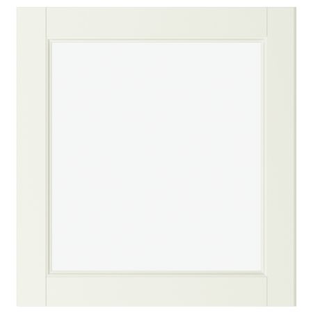 Стеклянная дверь ВАСБУ, белый (60x64 см)