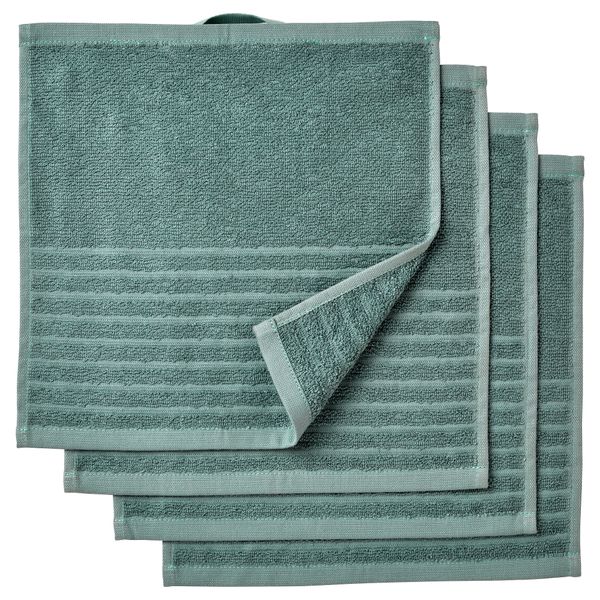 Полотенце, 30x30 см, серо-бирюзовый IKEA VÅGSJÖN ВОГШЁН 604.880.45 - схема-чертеж с размерами