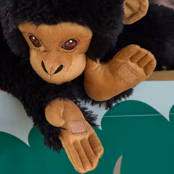 SANDLÖPARE Мягкая игрушка - шимпанзе/чёрный 32 см - фото 5