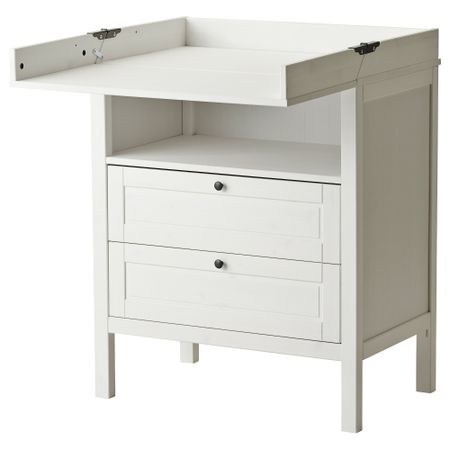 Пеленальный стол-комод, белый IKEA SUNDVIK СУНДВИК 004.973.40