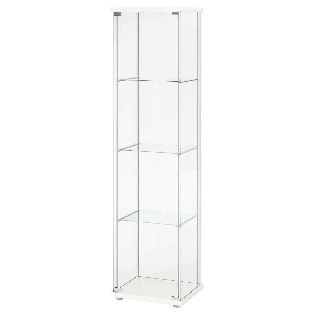 Шкаф-витрина, 43x163 см, белый IKEA DETOLF ДЕТОЛЬФ 802.691.22 - фото 1