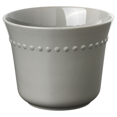Кашпо, для дома, улицы серый 24 см IKEA SHARONFRUKT ШАРОНФРУКТ 605.052.19