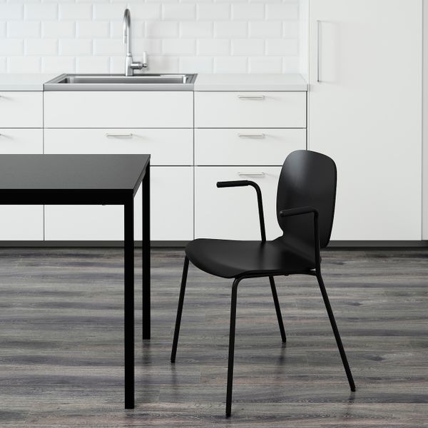 Легкое кресло, черный, Дитмар черный IKEA СВЕН-БЕРТИЛЬ 092.271.84 - фото 4