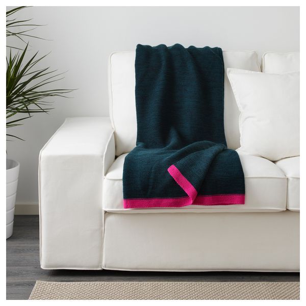 Плед ЛИЗАМАРИ, синий, розовый (130x170 см) - фото 3