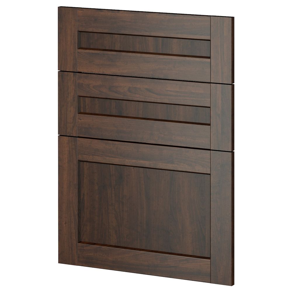 3 фасада для посудомоечной машины, Эдсерум коричневый 60 см IKEA METOD МЕТОД 593.911.53 - фото 1