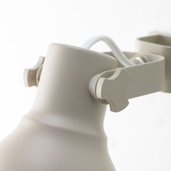 Настенный софит, лампа с зажимом, бежевый IKEA ХЕКТАР 204.332.67 - схема-чертеж с размерами