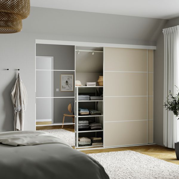 Дверь раздвижная, комбинация IKEA MEHAMN МЕХАМН, AULI АУЛИ, SKYTTA 794.995.86 - схема-чертеж с размерами