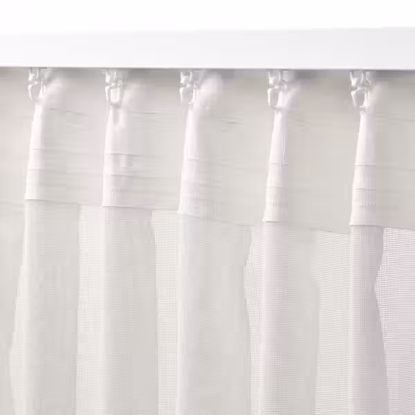ÄNGSFRYLE ЭНГСФРЮЛЕ Гардина, 1 шт. - белый/с лентой 300x300 см - фото 6