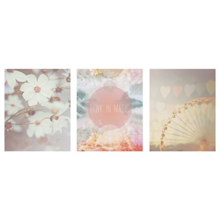 Постер БИЛЬД, Розовый мир (40x50 см 3 шт)