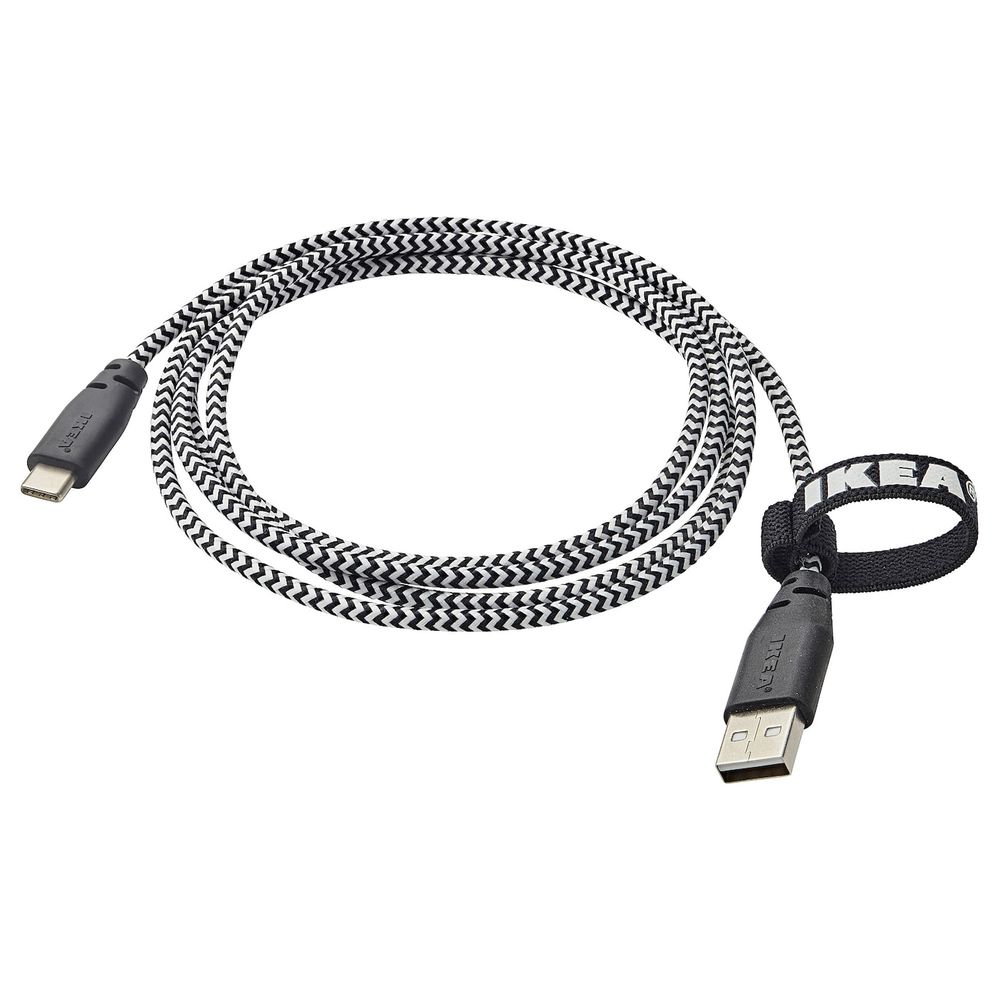 Кабель USB тип C-USB 1.5 м IKEA LILLHULT ЛИЛЛЬХУЛЬТ 504.135.88 - фото 1
