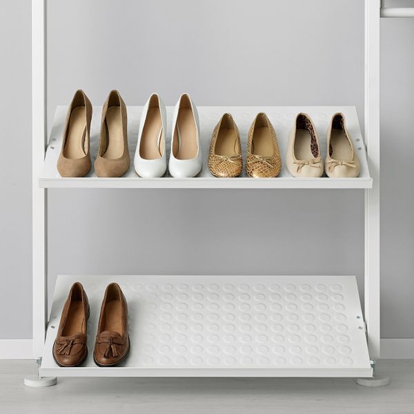 Открытая комбинация для хранения, белый 92x36x222-350 см IKEA ELVARLI ЭЛВАРЛИ 292.039.88 - схема-чертеж с размерами