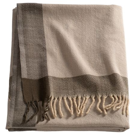 Плед, бежевый 150x200 см IKEA SIGBJÖRG СИГБЬЁРГ 104.354.36