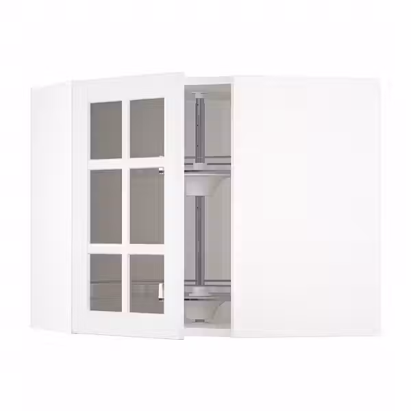 METOD Углов навесн шкаф с врщ скц/сткл дв - фото 1