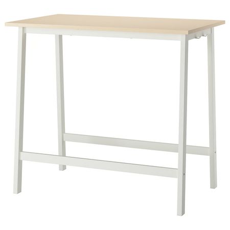 MITTZON Конференц-стол - березовый шпон/белый 120x68x105 см