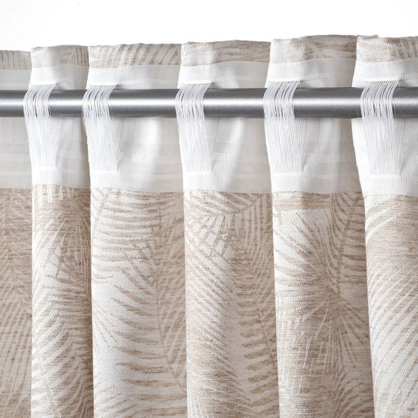 Гардины, 2 шт., естественный/цветочный орнамент 145x300 см IKEA PALMFJÄRIL ПАЛМФЬЕРИЛ 804.872.81 - фото 7