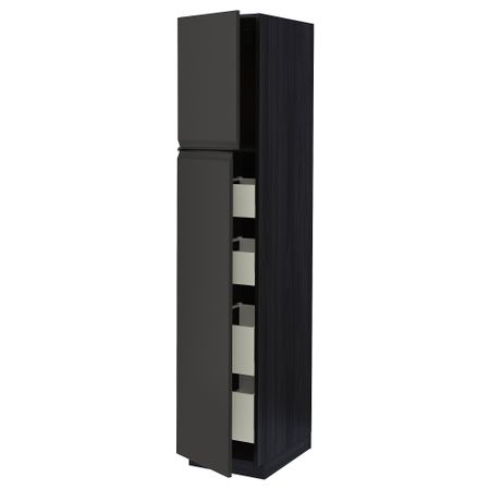 Высокий шкаф, 2 дверцы, 4 ящика IKEA METOD МЕТОД, MAXIMERA МАКСИМЕРА 694.955.55